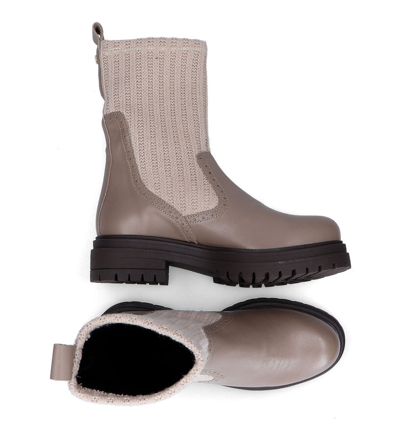 March23 Cover Chelsea Boots en Taupe pour femmes (296608)
