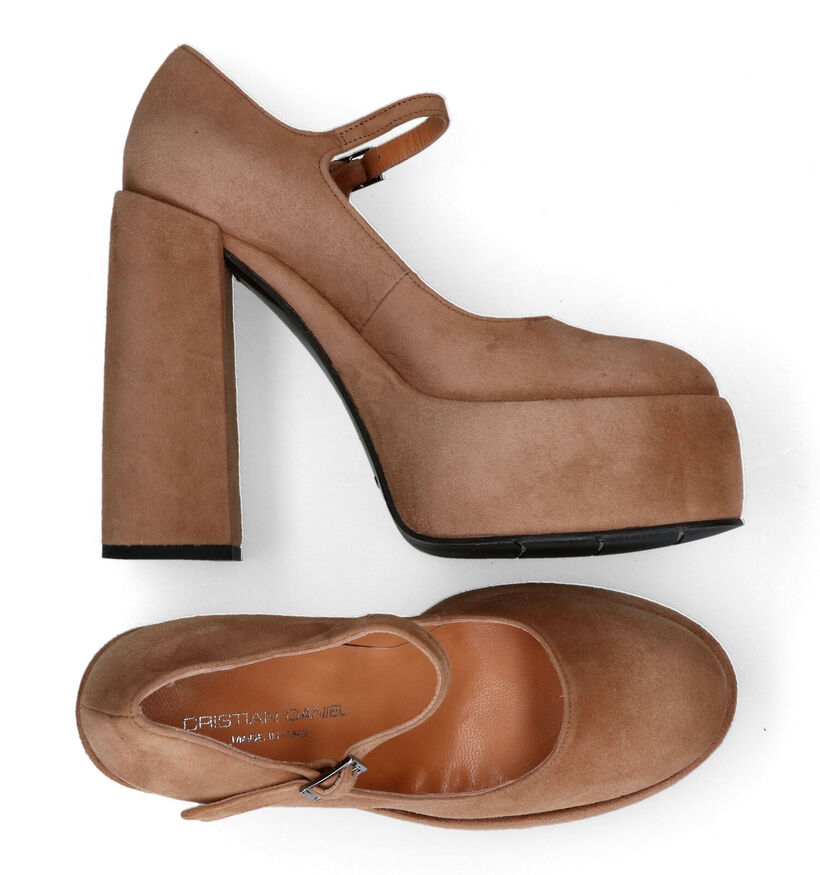 Cristian Daniel Talons hauts en Orange pour femmes (317507)