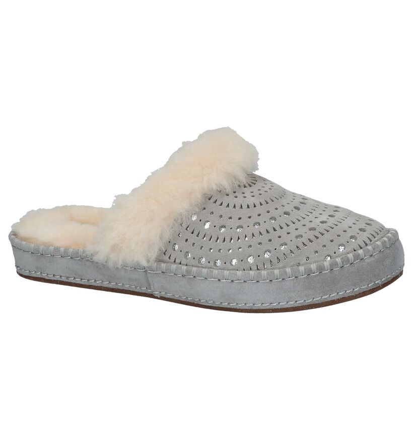 UGG Pantoufles ouvertes en Gris en daim (206395)