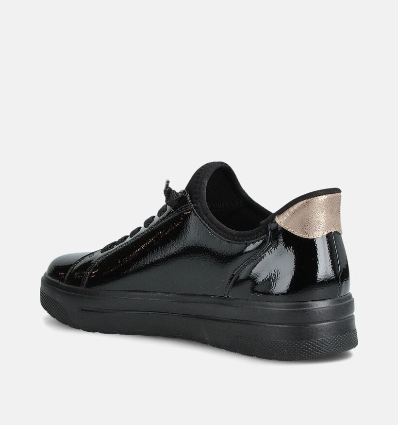 Jana Zwarte Sneakers voor dames (360425) - geschikt voor steunzolen