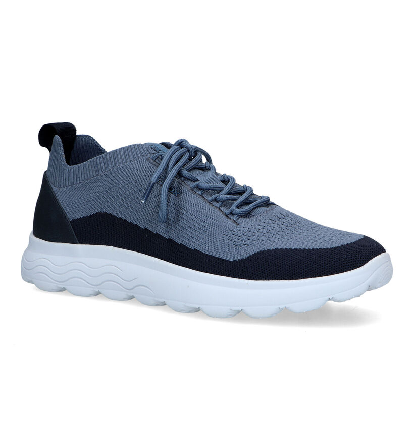 Geox Spherica Baskets en Bleu en textile (326714)