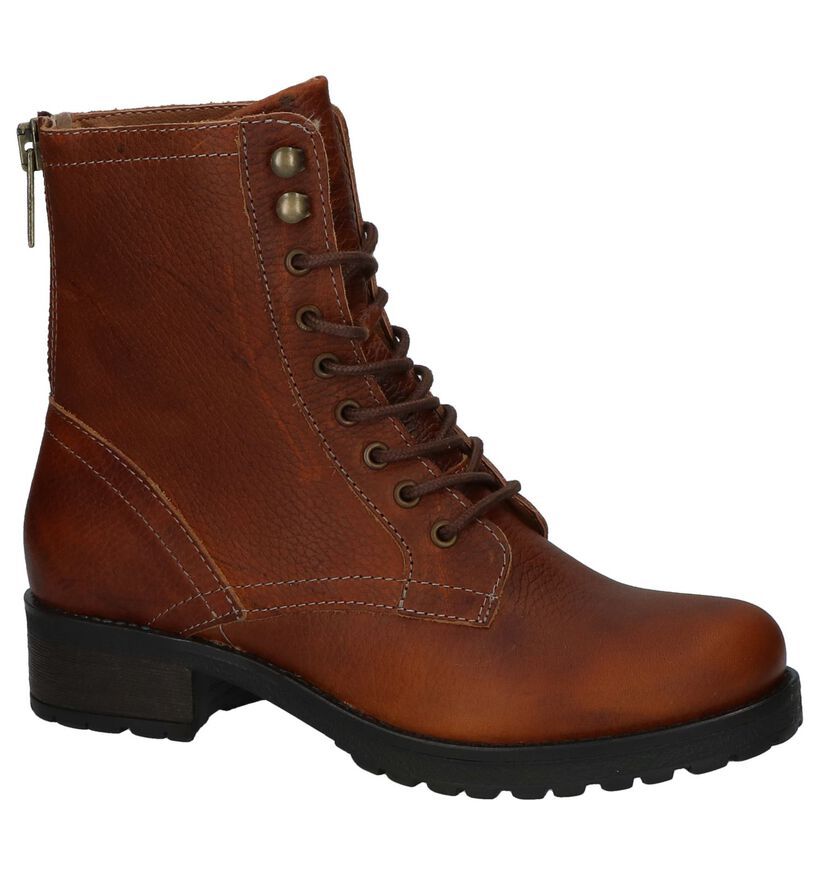 Bullboxer Cognac Stoere Boots in leer (232197)