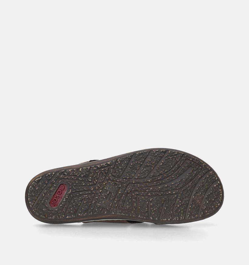 Rieker Nu-pieds casual en Marron pour hommes (354818)