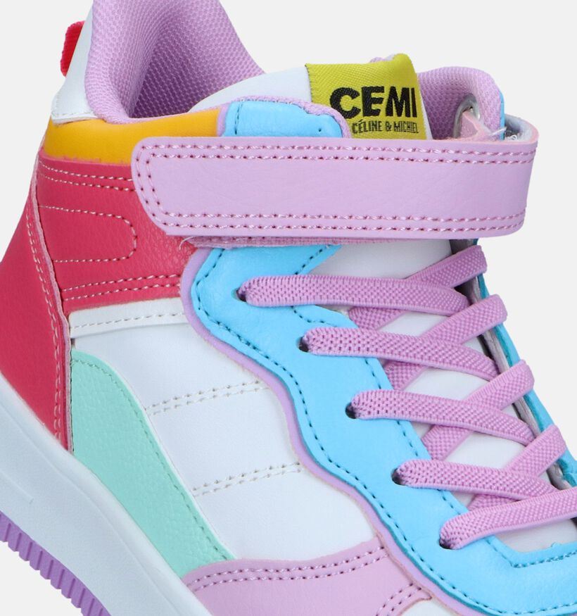 CEMI Baskets montantes en Blanc pour filles (332029)