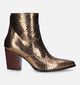 Zinda Bottines à talons en Bronze pour femmes (331699)