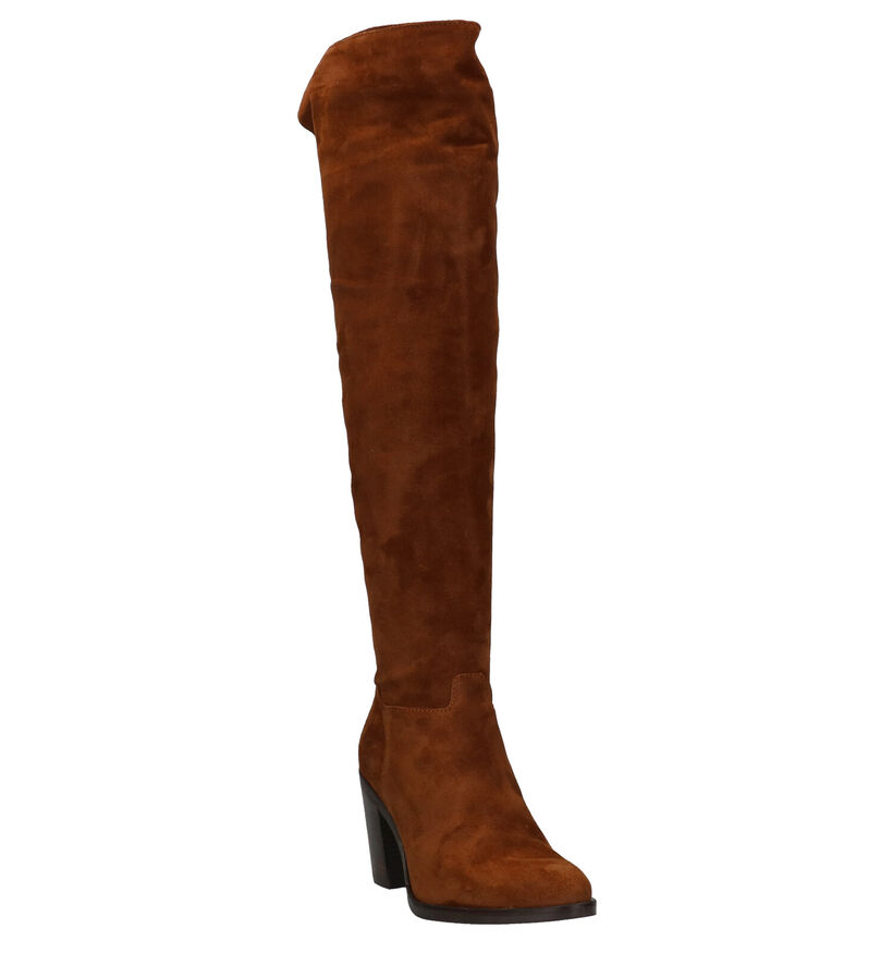 Red Rag Cognac Overknee Laarzen in daim (281816)