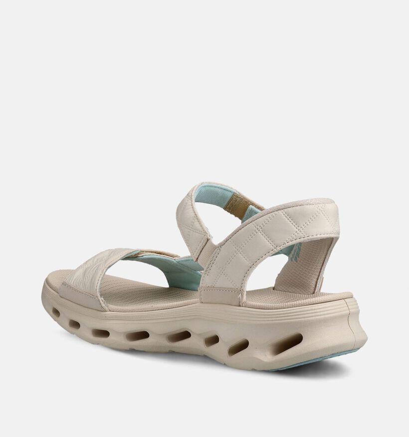 Skechers Go Walk Glide-Step Witte Sandalen voor dames (371247)