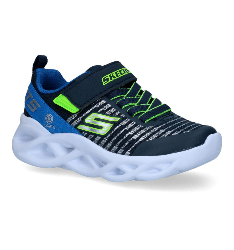 Skechers Blauwe Sneakers in kunstleer (310617)