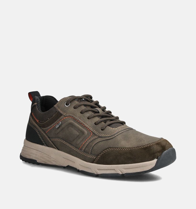 Relife Chaussures plates en Vert kaki pour hommes (377666) - pour semelles orthop&eacute;diques
