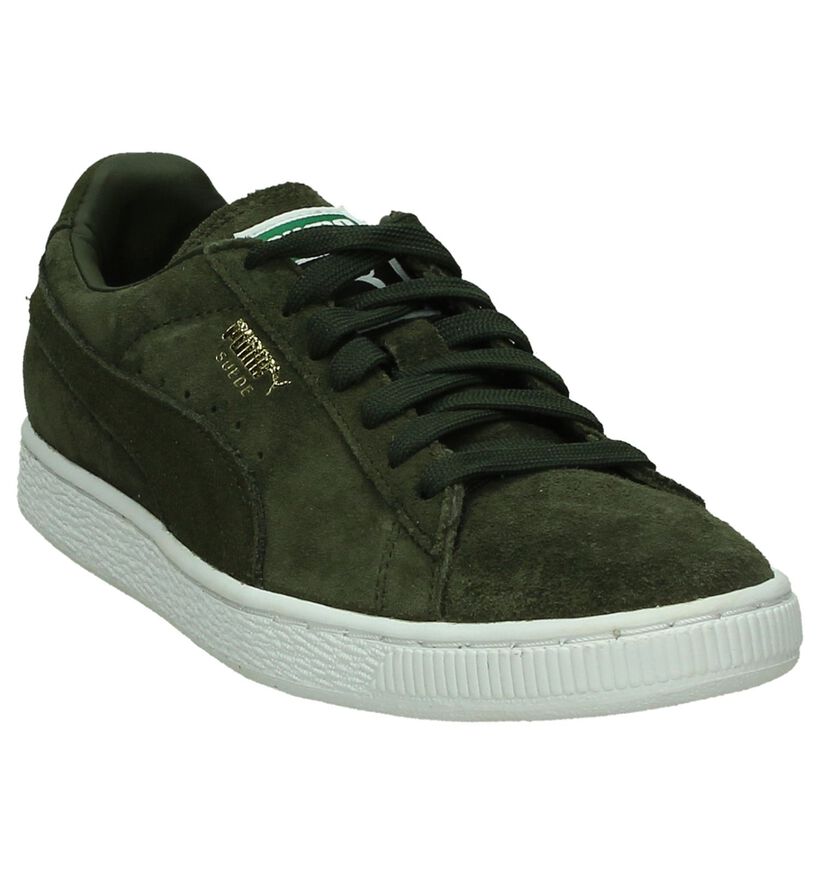 Lage Sneakers Puma Suede Classic Kaki in daim (199473)