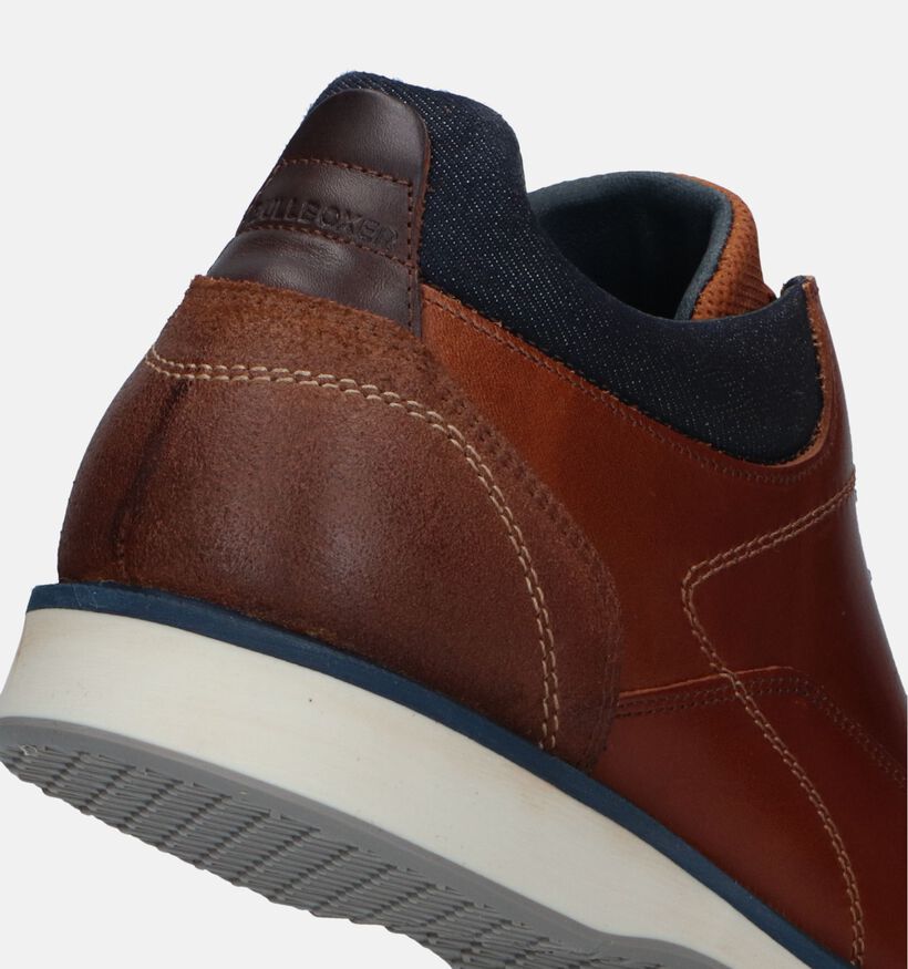 Bullboxer Cognac Hoge Schoenen voor heren (328884) - geschikt voor steunzolen