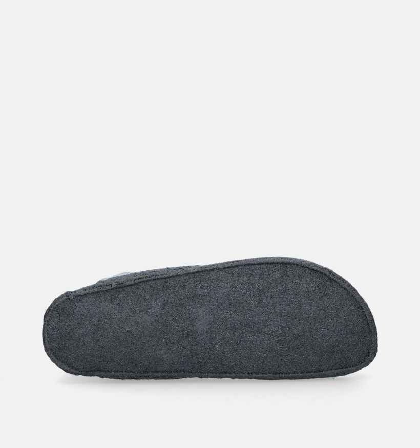 Birkenstock Andermatt Shearling Grijze Hoge pantoffels voor heren (344042)