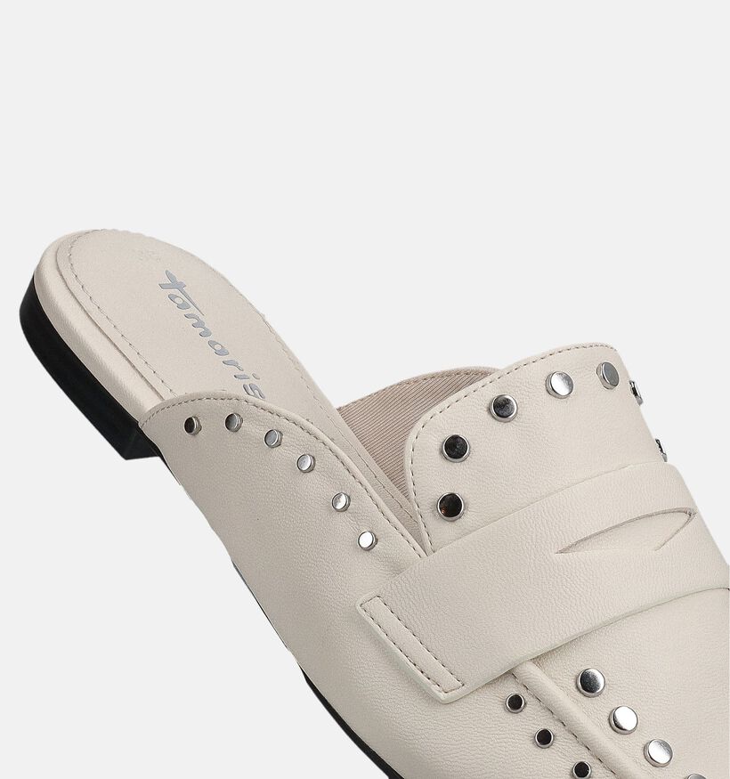 Tamaris Nu-pieds plates en &Eacute;cru pour femmes (367674)