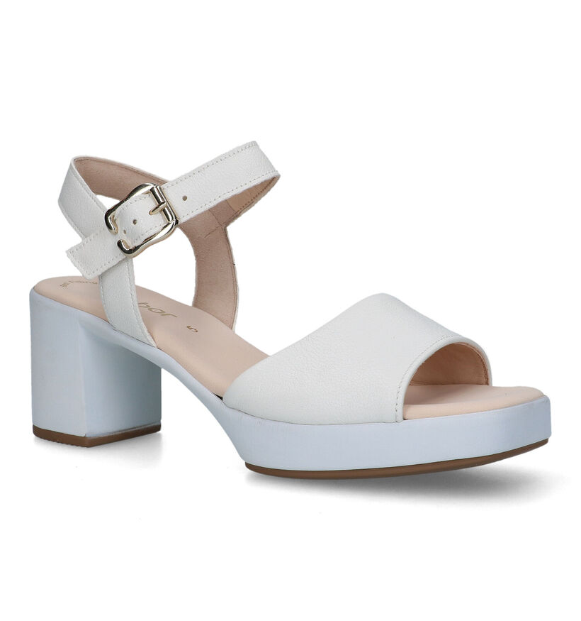 Gabor Best Fitting Witte Sandalen voor dames (323215)