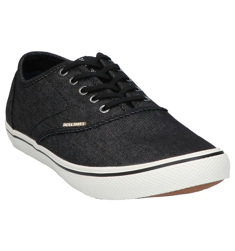 Jack & Jones Heath Zwarte Veterschoenen in stof (264322)