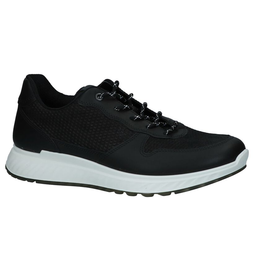 Ecco ST 1 Men's Zwarte Sneakers in leer (269721)
