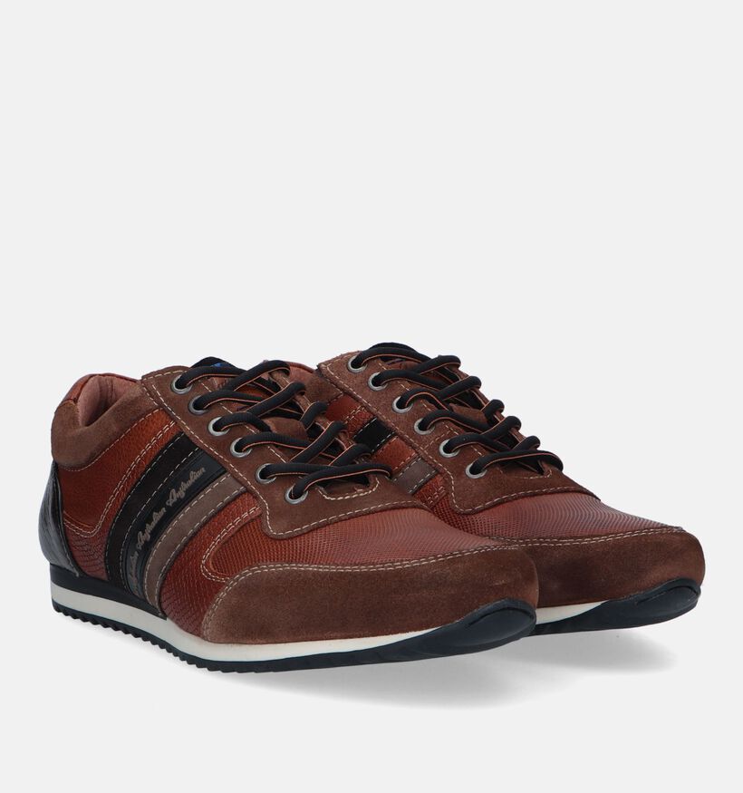 Australian Camaro Chaussures à lacets en Cognac pour hommes (329965) - pour semelles orthopédiques