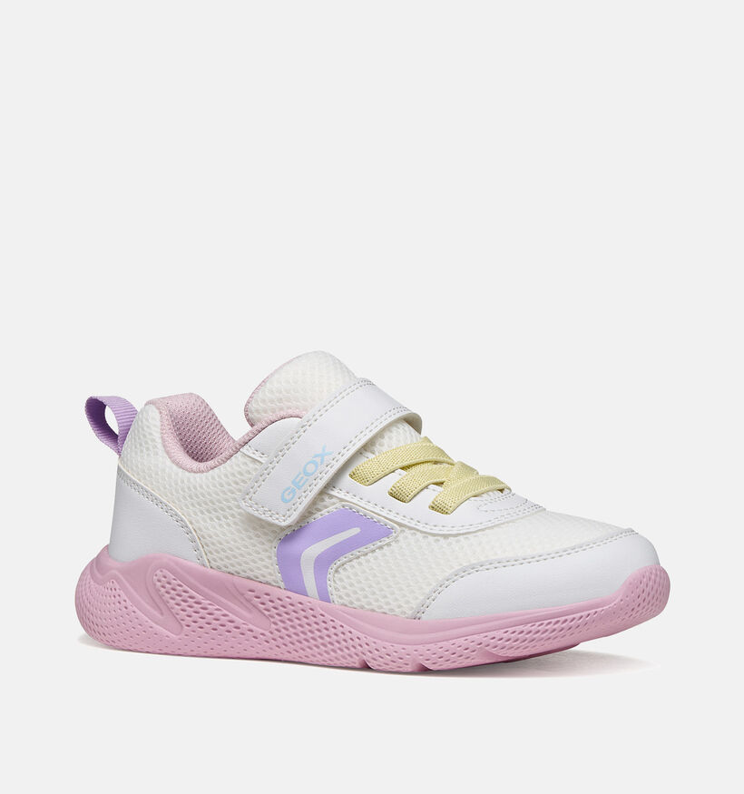 Geox Sprintye Witte/Pastel Sneakers voor meisjes (370114)