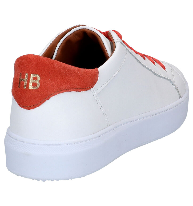 Hampton Bays Maras Chaussures à Lacets en Blanc en cuir (266414)