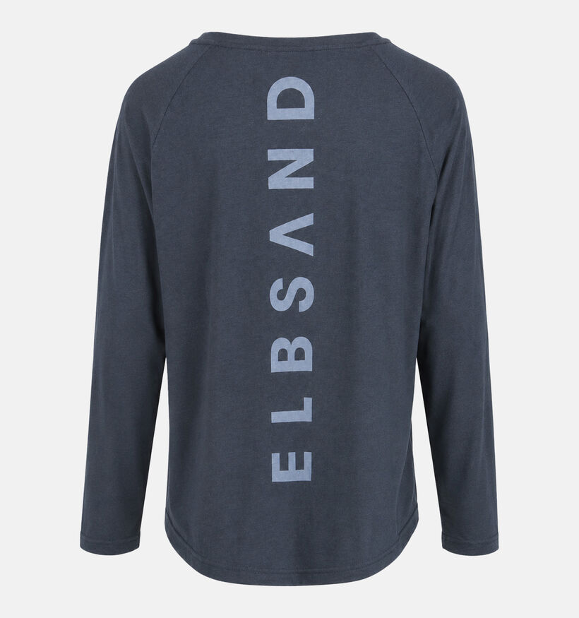 Elbsand Tinna Sweatshirt en Bleu fonc&eacute; pour femmes (381268)
