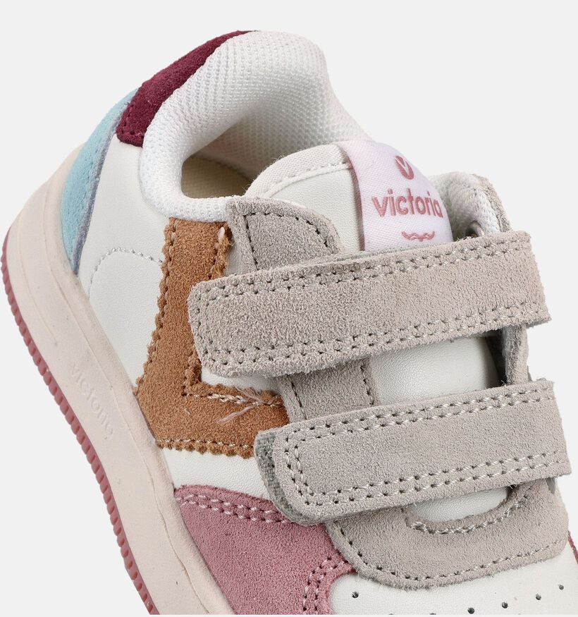 Victoria Petalo Witte/Colorblock Sneakers voor meisjes (370999)