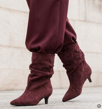 Laurent David Bottines Noir/Bordeaux
