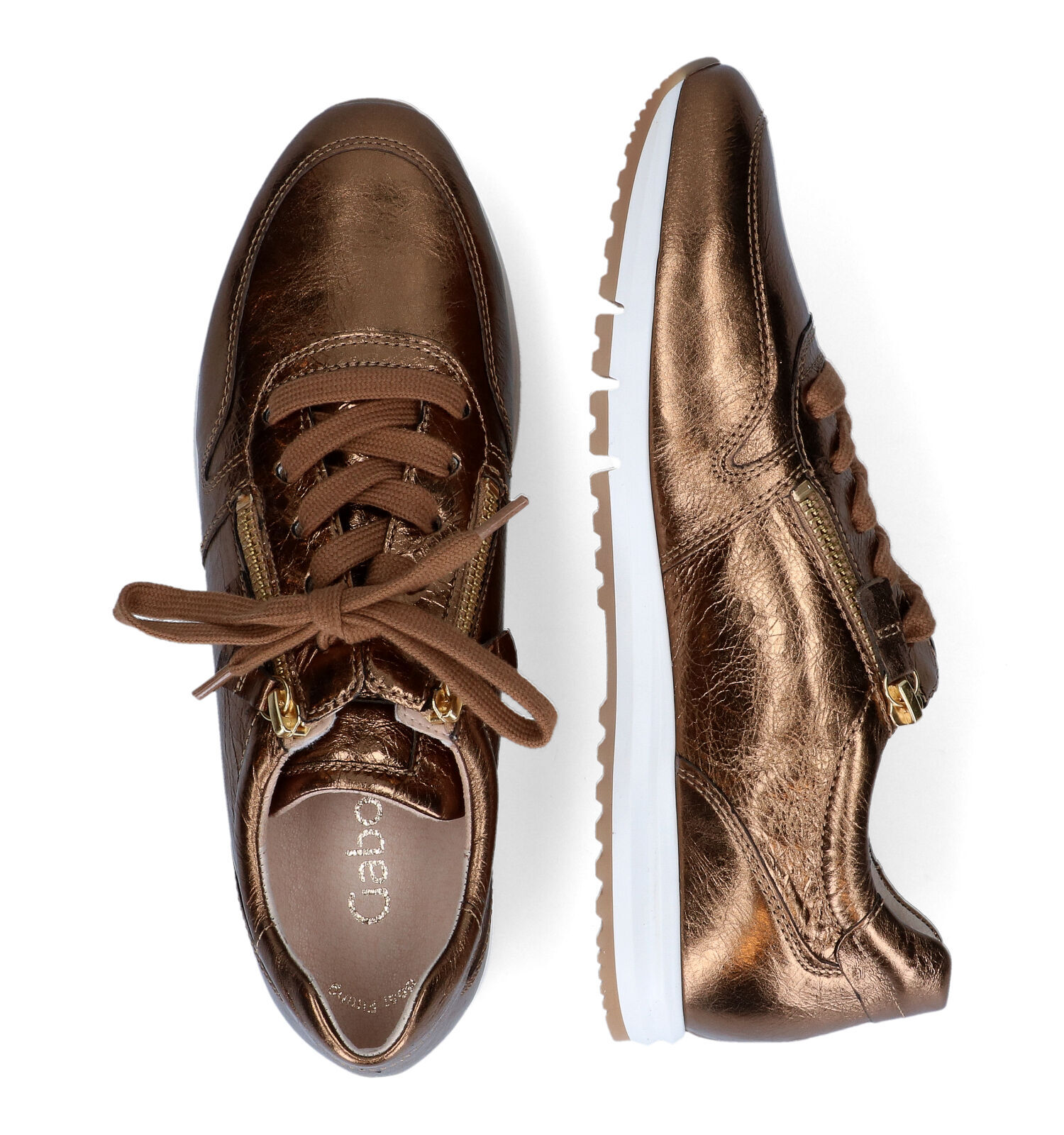 Gabor Best Fitting Gouden Sneakers Dames Sneakers Online op TORFS.BE