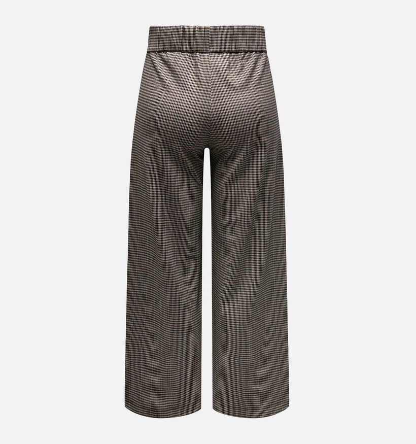 JDY Geggo Pantalon large à carreaux en Beige L32 pour femmes (331914)
