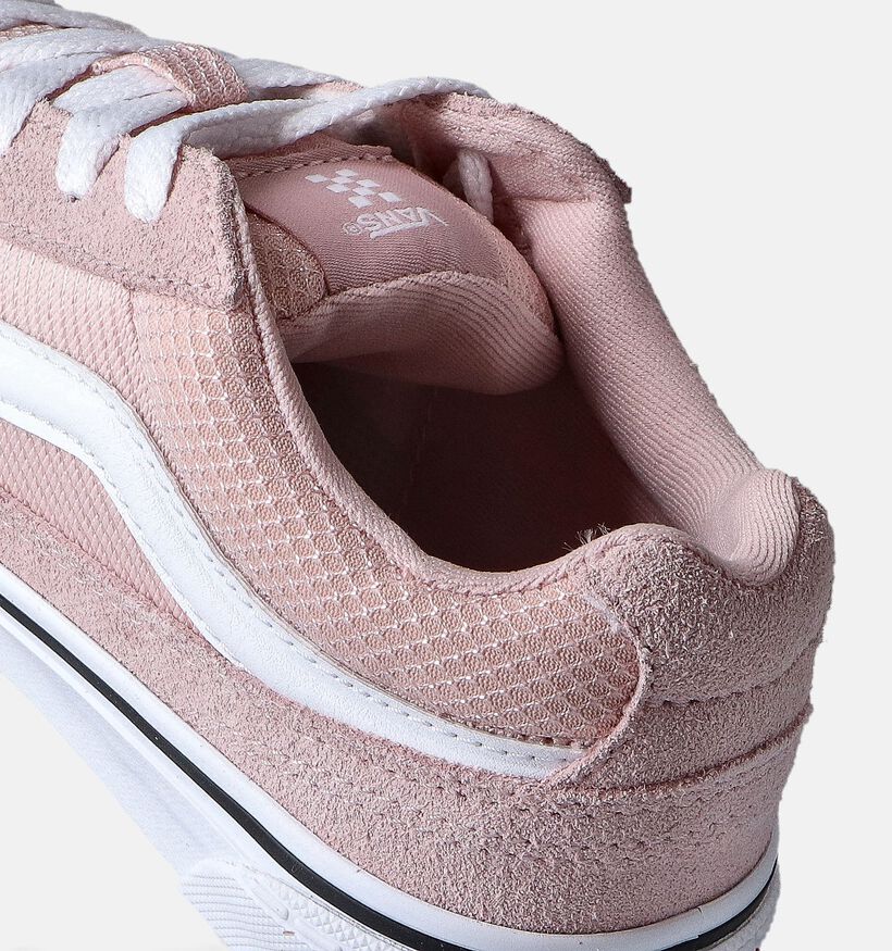 Vans Caldrone Suede Baskets pour skate en Rose pour filles (351451)