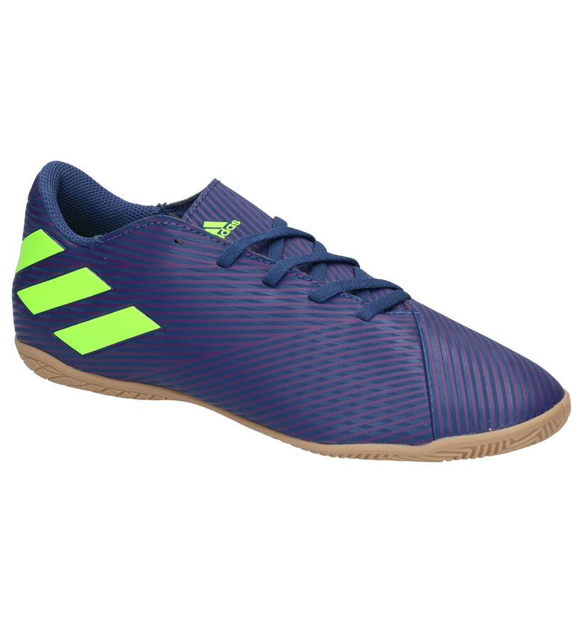 adidas Nemiziz Messi Chaussures de Foot en Bleu en simili cuir (265405)