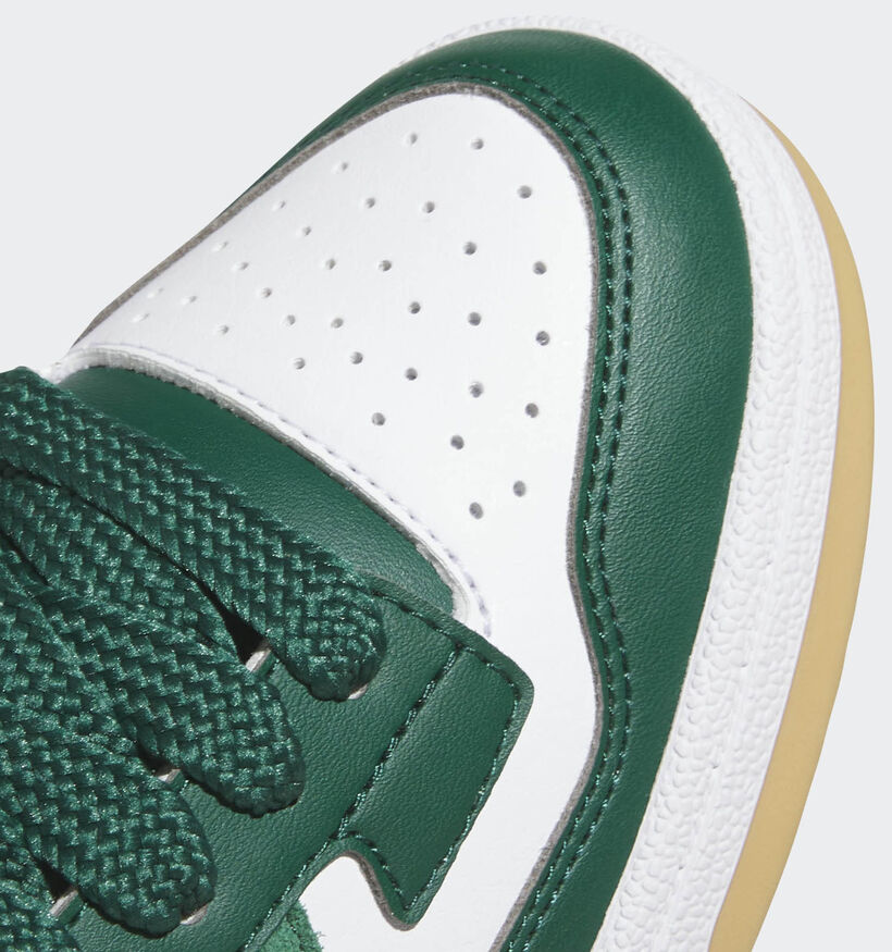 adidas Rapid Court Baskets en Blanc/Vert pour filles, garçons (359669) - pour semelles orthopédiques