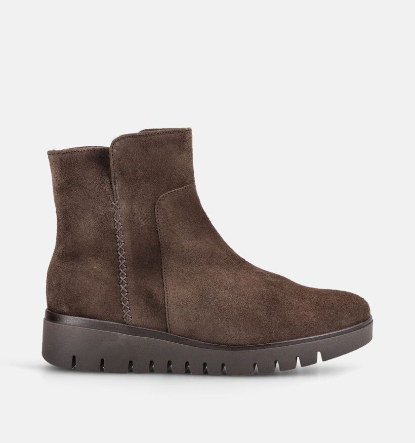 Gabor Comfort Donkerbruine Boots met rits voor dames (380056)