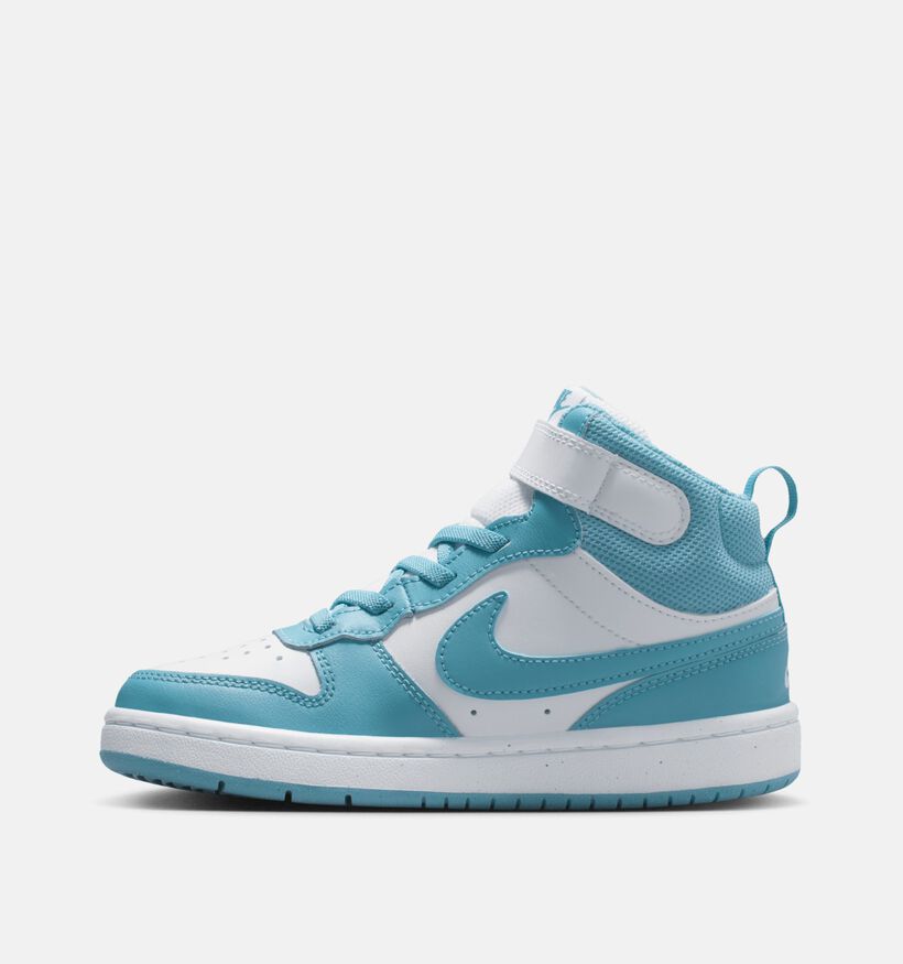Nike Court Borough Baskets montantes en Bleu pour filles, garçons (359811) - pour semelles orthopédiques