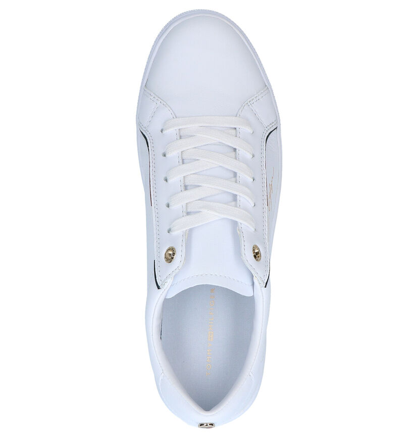 Tommy Hilfiger Signature Witte Sneakers in kunstleer (276240)