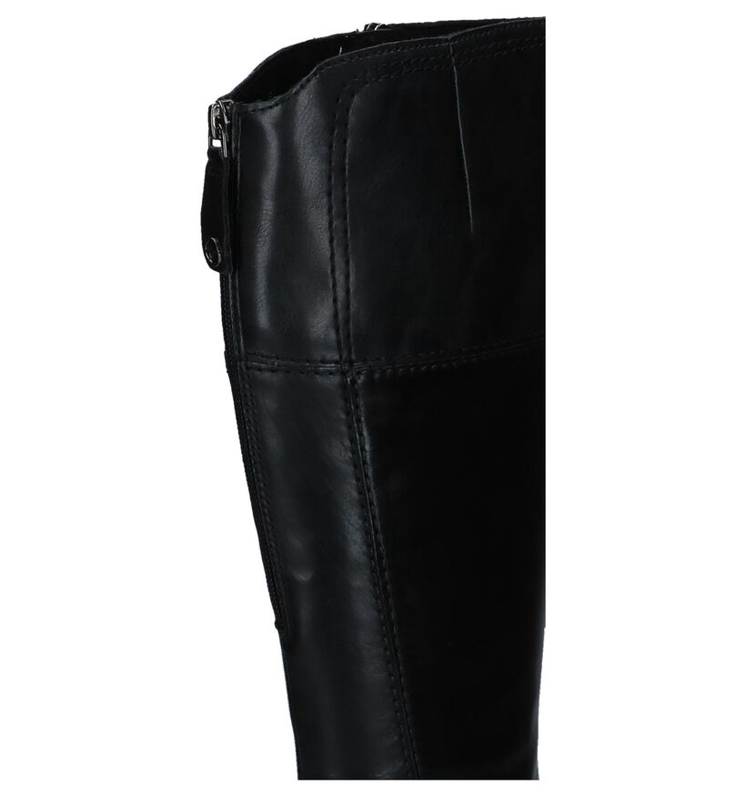 Tamaris Bottes hautes en Noir en cuir (226789)