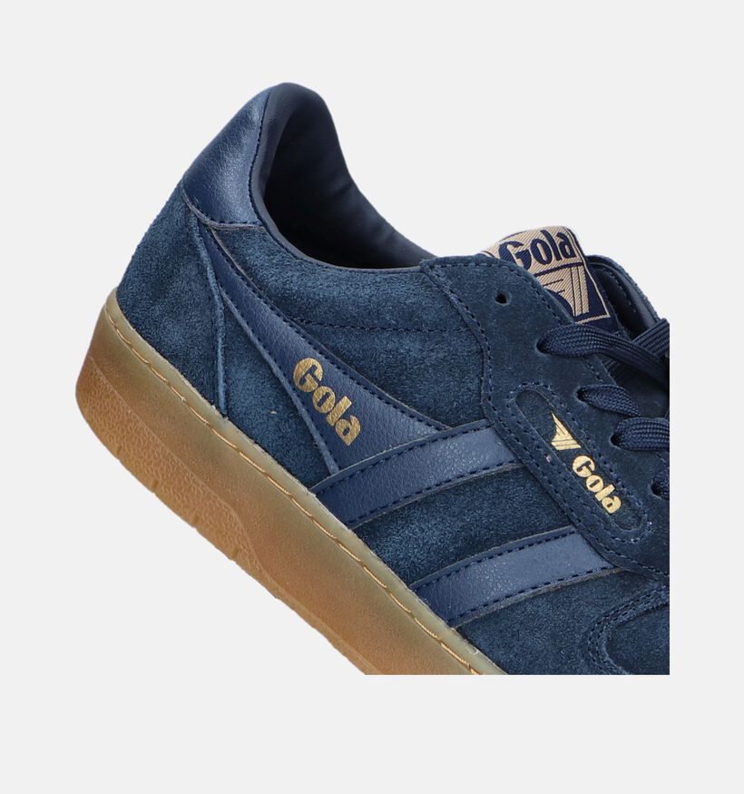 Gola Hawk Suede CMB571 Baskets en Bleu pour hommes (345141) - pour semelles orthopédiques