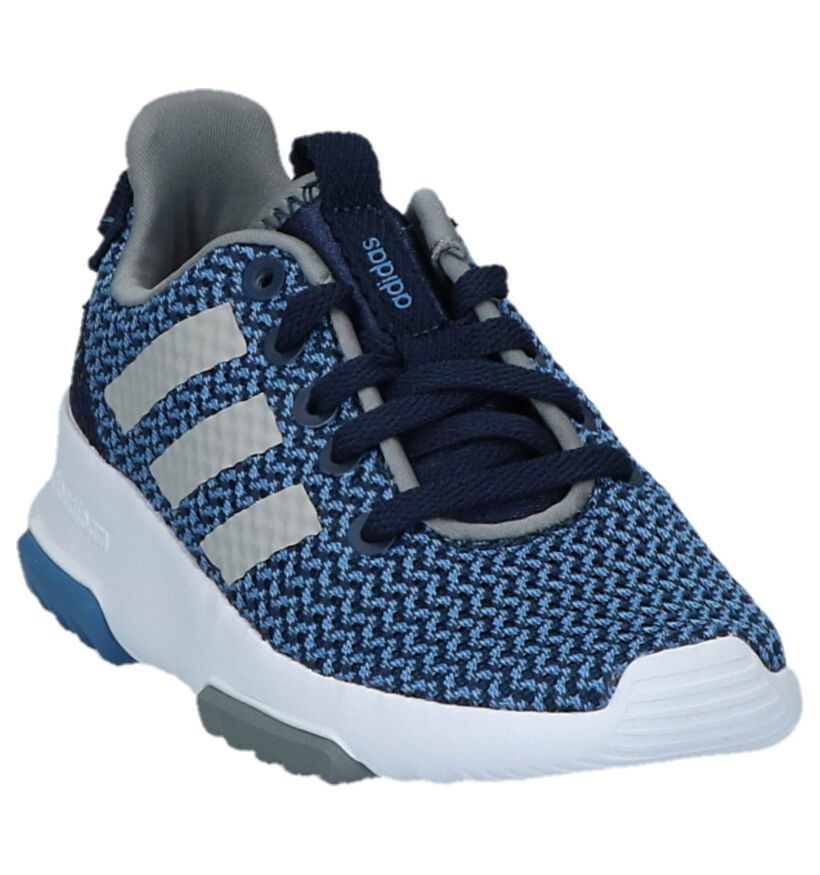 Blauwe Sneakers adidas Cloudfoam Racer TR K in stof (221645)