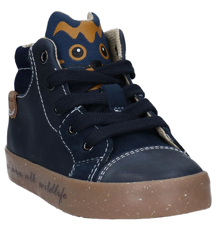Geox Blauwe Bottines in leer (284126)