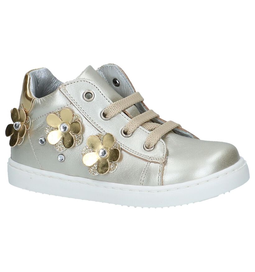 K3 Chaussures pour bébé  en Or en cuir (215474)