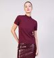 Mexx Silene Cashmere Bordeaux T-shirt voor dames (362298)