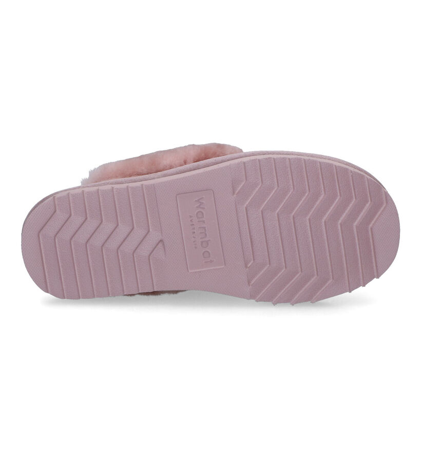 Warmbat Flurry Cognac Wollen Pantoffels voor dames (329908)