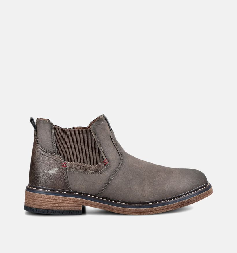 Mustang Donkerbruine Boots Chelsea voor heren (378978)