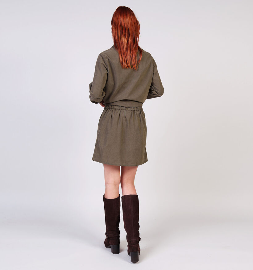 Vero Moda Elly Kakigroene Overslagrok voor dames (364541)
