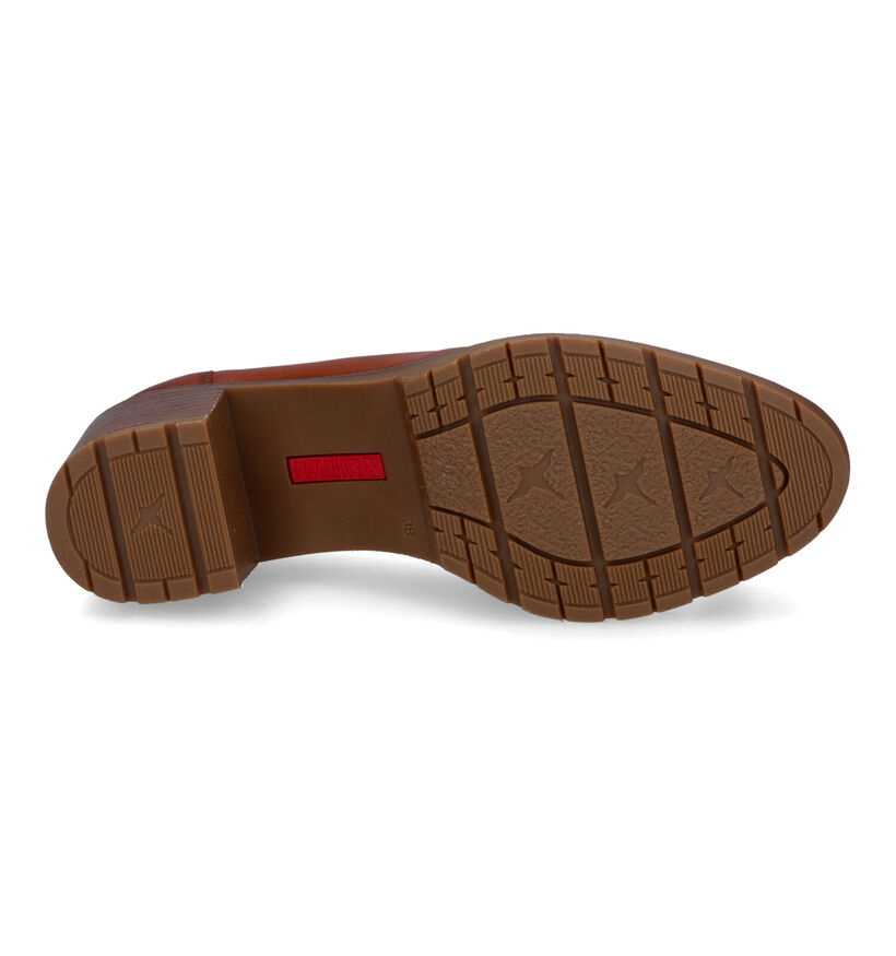 Pikolinos Llanes Cognac Mocassins met hak voor dames (329618)