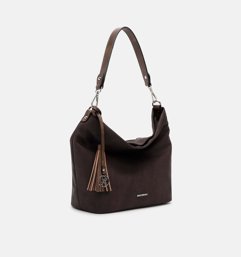 Emily & Noah Elke Donkerbruine Schoudertas voor dames (378836)