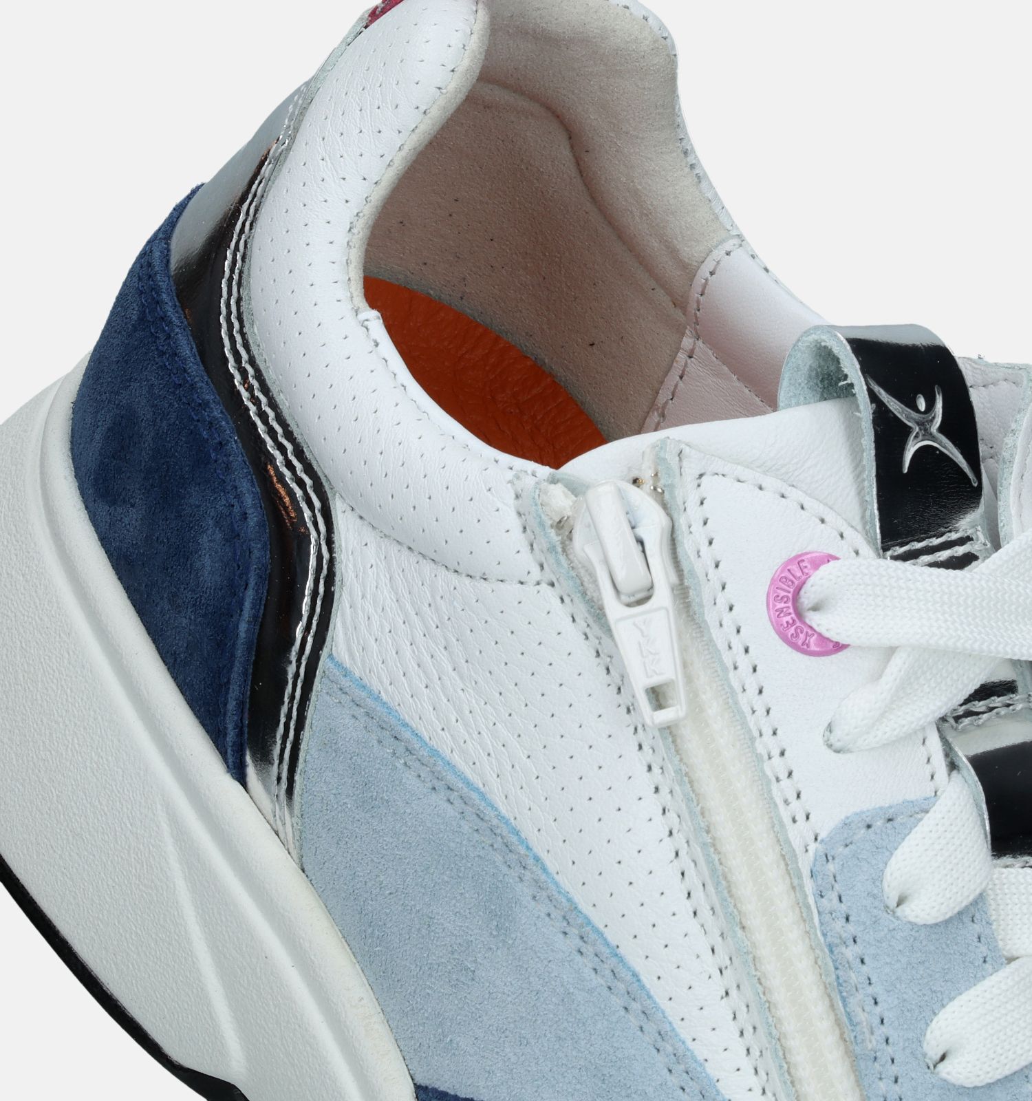 Xsensible Grenoble Blauwe Sneakers Dames Sneakers Lage schoenen Online op TORFS.BE