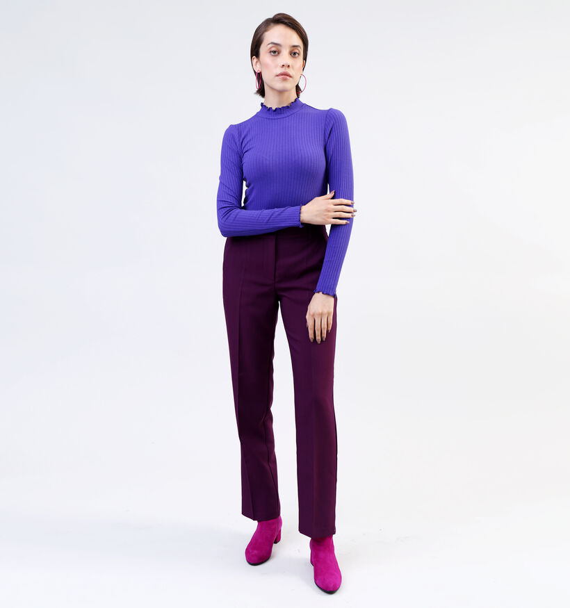 Vila Winnie Bordeaux Wijde broek voor dames (332526)