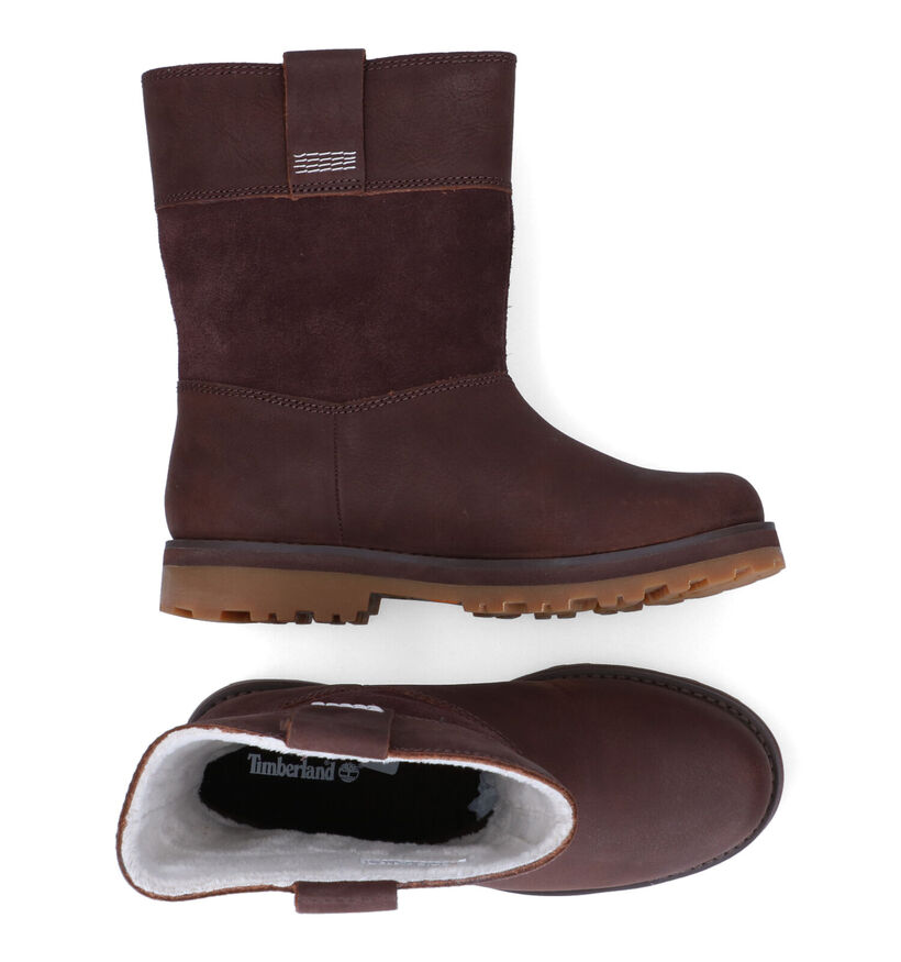 Timberland Courma Kid Pull on Boot Bottes en Marron en cuir (294683)