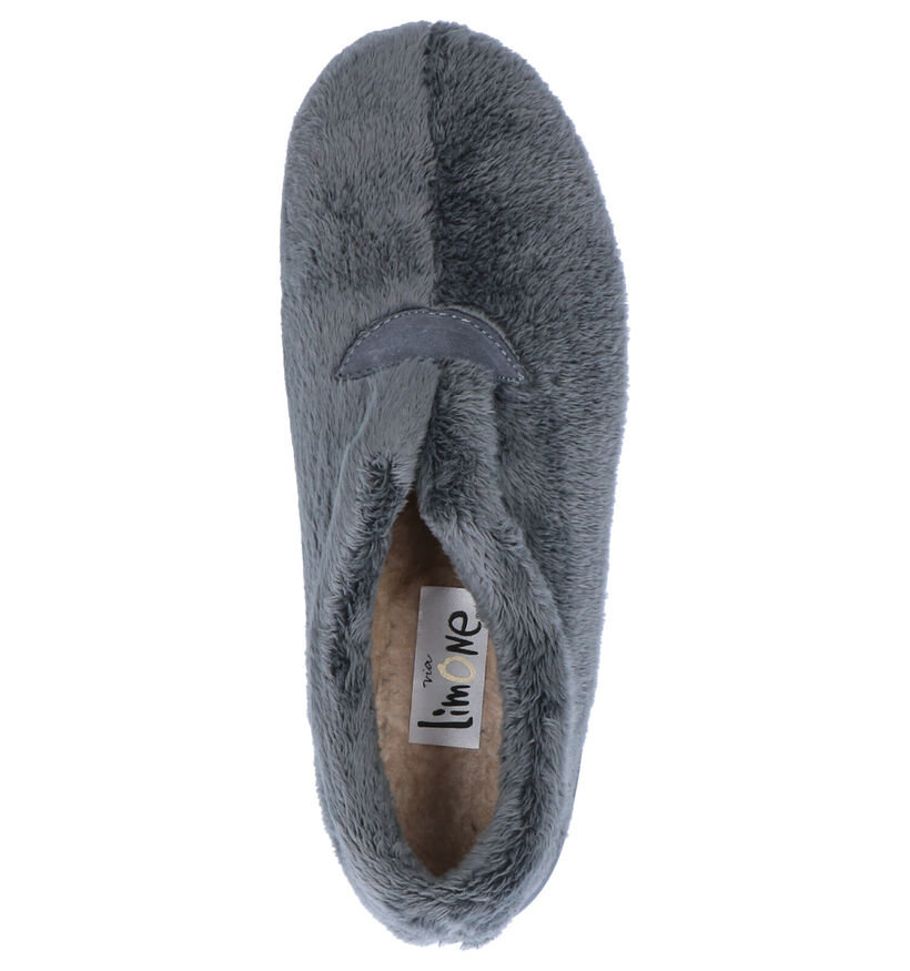 Via Limone Grijze Pantoffels in faux fur (254855)