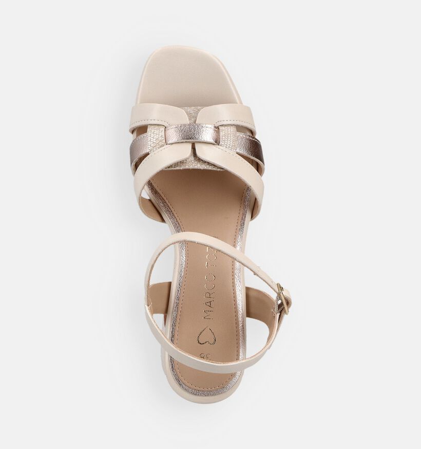 Marco Tozzi Sandales &agrave; talons en Beige pour femmes (371869)